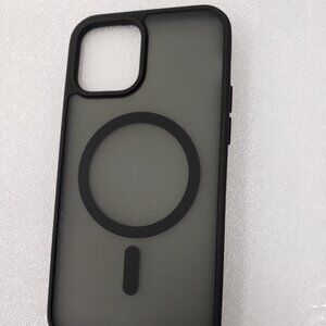Supfine Phone Case for iPhone 12 Regular / 12 Pro. Black Magnetic Shockproof